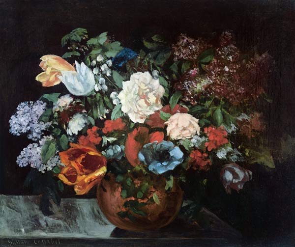 Bouquet de fleurs – Gustave Courbet Gustave Courbet