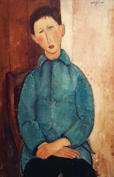 Garçon en veste bleue – Amedeo Modigliani Amedeo Modigliani