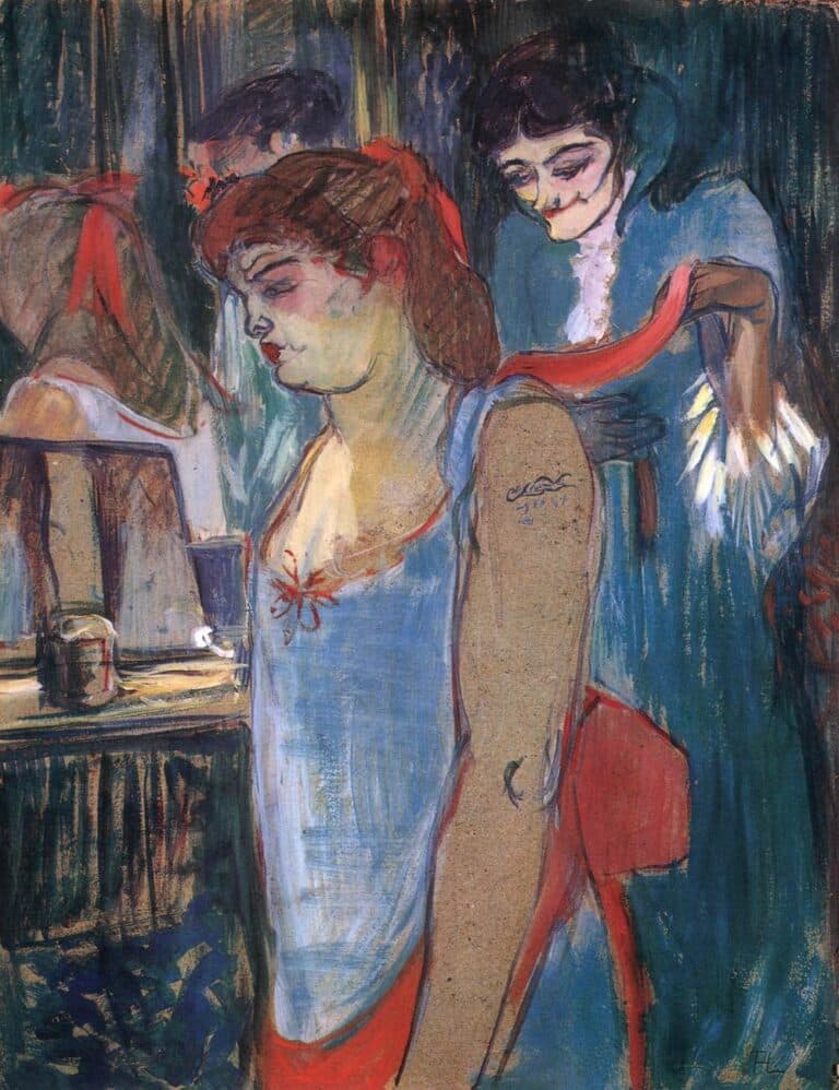 La femme tatouée ou les toilettes – Toulouse Lautrec Henri de Toulouse-Lautrec