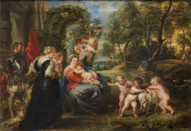 Repos sur la fuite en Égypte, avec les saints – Peter Paul Rubens Peter Paul Rubens