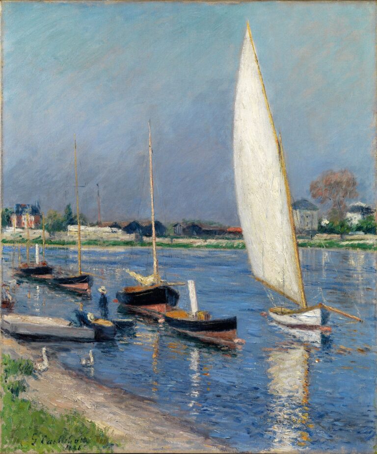 Navigation en dériveur – Caillebotte Gustave Caillebotte