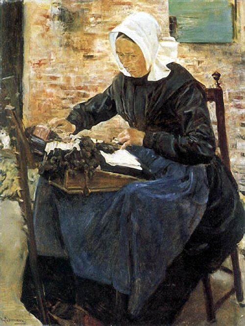 Une dentellière néerlandaise, 1881 – Max Liebermann Max Liebermann