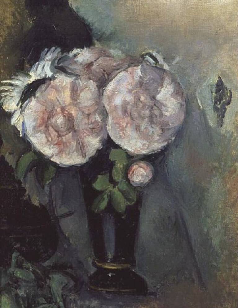 Fleurs dans un vase bleu I – Paul Cézanne Paul Cézanne