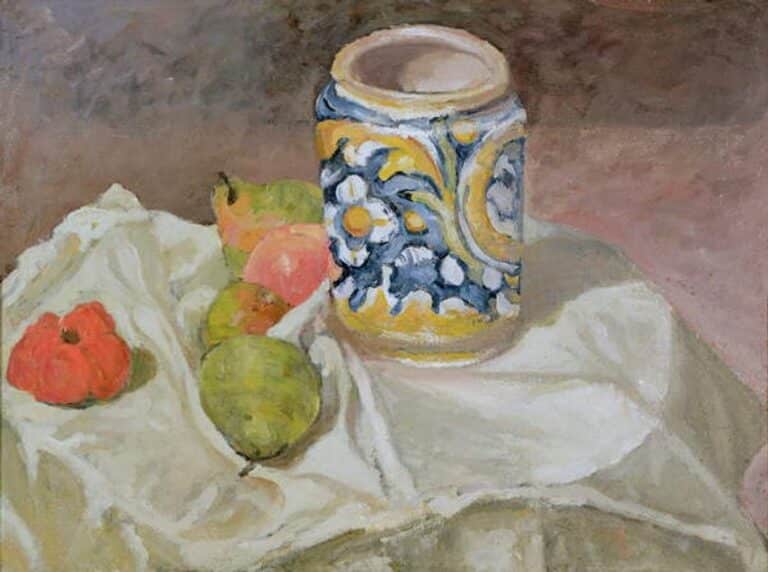 Nature morte avec une jarre en faïence italienne – Paul Cézanne Paul Cézanne