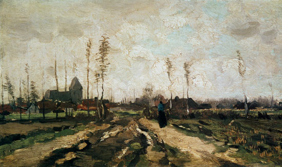 Paysage avec une église et des maisons, Nuenen – Van Gogh Vincent Van Gogh