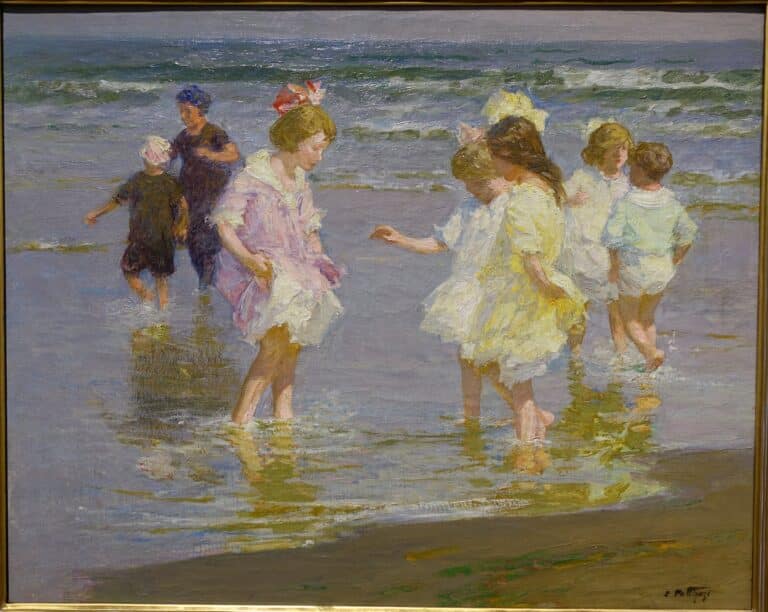 Children Wading – Edward Henry Potthast Edward Henry Potthast