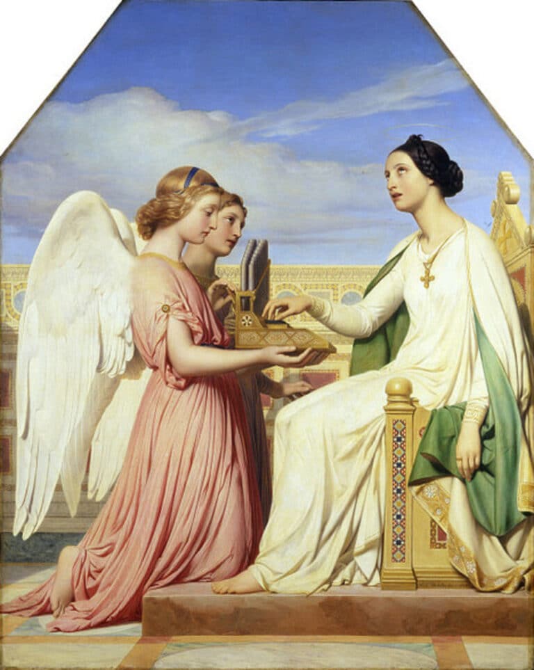 Sainte-Cécile et les anges – Paul Delaroche Paul Delaroche