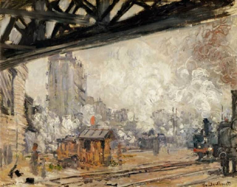 La Gare Saint-Lazare, vue extérieure de Claude Monet Claude Monet