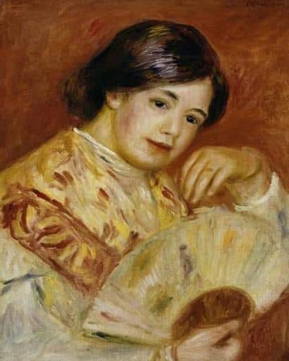 Coco avec un éventail japonais, c.1906 – Pierre-Auguste Renoir Pierre-Auguste Renoir