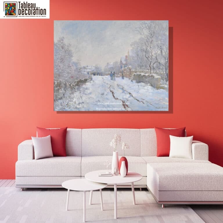 Rue sous la neige, Argenteuil – Tableau neige Monet Claude Monet 2