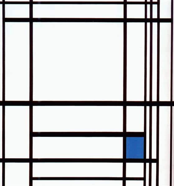 Composition avec du bleu – Mondrian Piet Mondrian