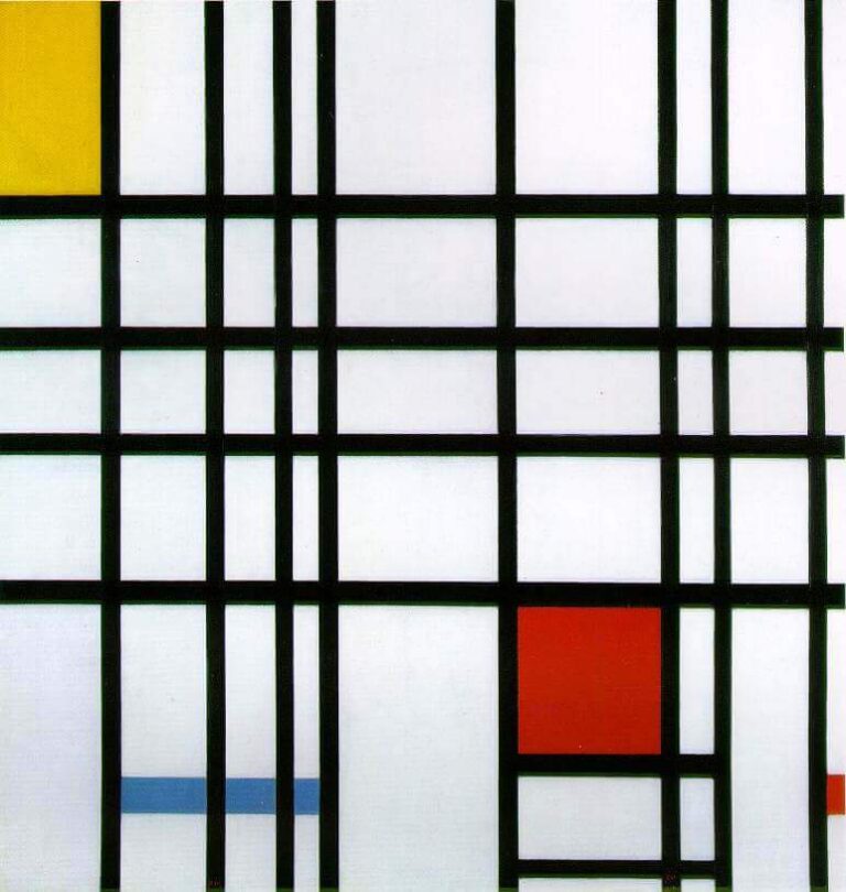 Composition avec du rouge du jaune et du bleu – Mondrian Piet Mondrian