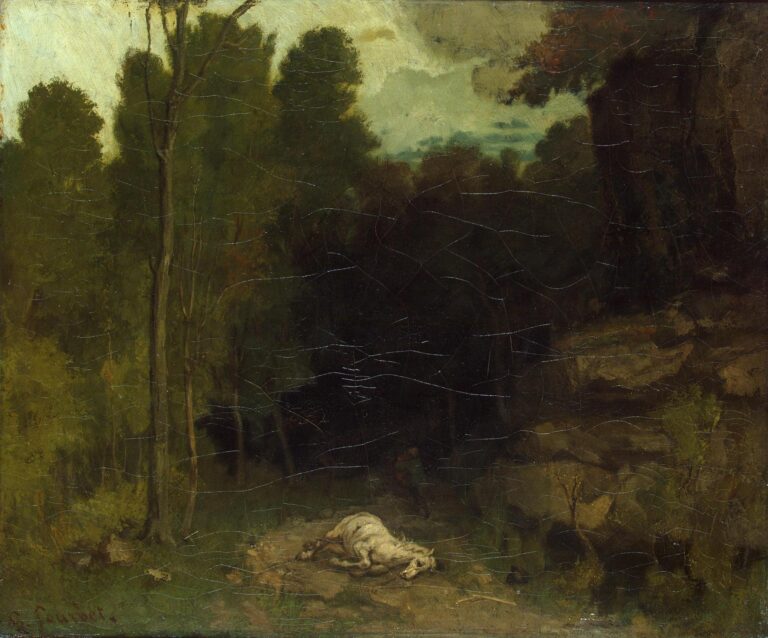 Paysage avec un cheval mort – Gustave Courbet Gustave Courbet