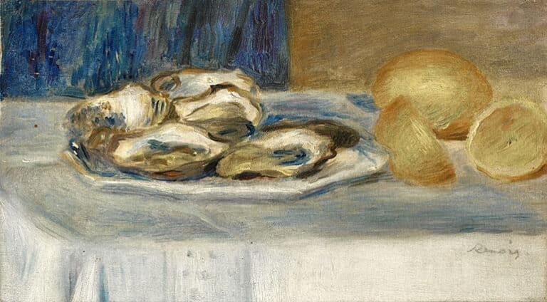 Nature morte aux citrons et aux huîtres – Pierre-Auguste Renoir Pierre-Auguste Renoir