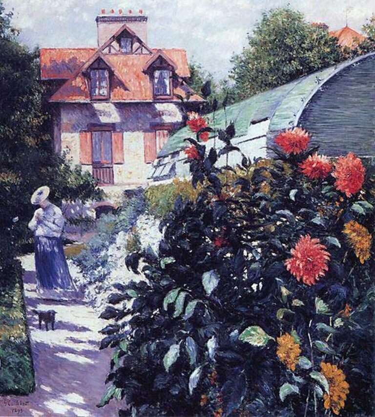 Le jardin du petit gennevilliers – Caillebotte Gustave Caillebotte