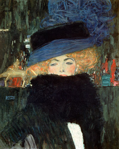 Dame avec le chapeau et le boa – Gustav Klimt Gustav Klimt