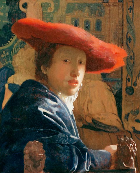 La Fille au chapeau rouge – Johannes Vermeer Johannes Vermeer