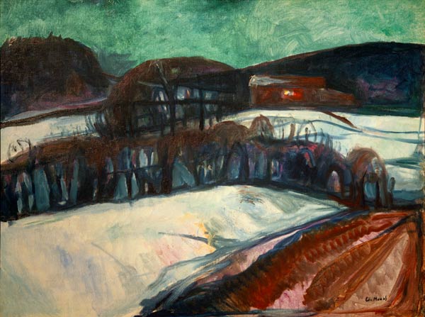 La maison rouge dans la neige – Edvard Munch Edvard Munch