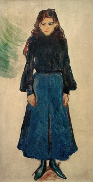 La fille triste (La fille bleue) – Edvard Munch Edvard Munch