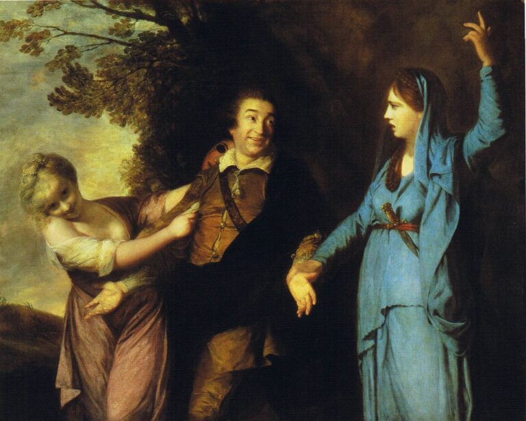 Garrick entre la tragédie et la comédie – Joshua Reynolds Joshua Reynolds