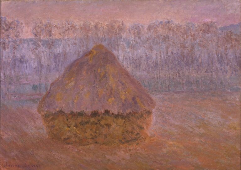 Meule, hiver, temps brumeux – Claude Monet Claude Monet