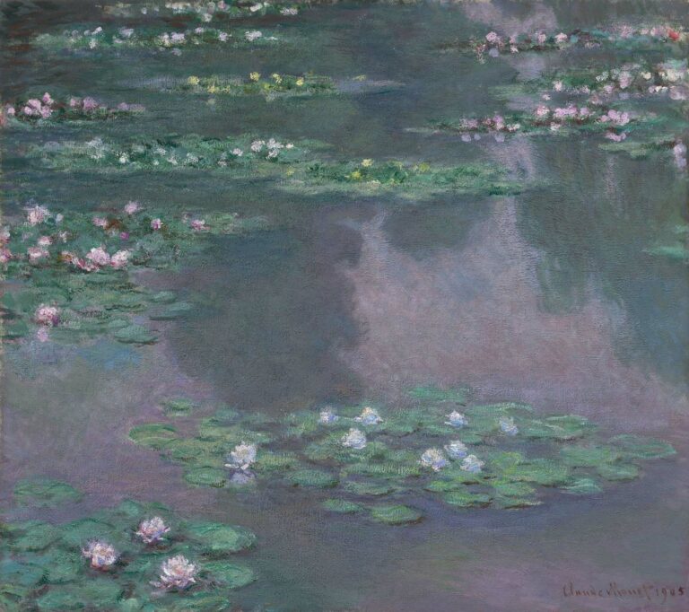 Nymphéas (W1671) – Claude Monet "Les Nymphéas" de Claude Monet