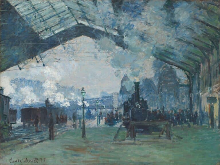 La Gare Saint-Lazare, le train de Normandie – Claude Monet Claude Monet