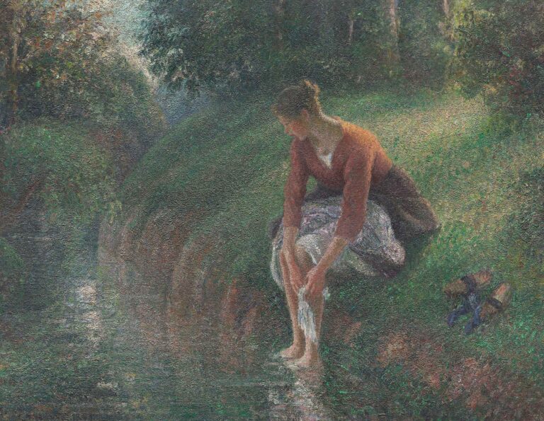 Le bain de pieds – Camille Pissarro Camille Pissarro