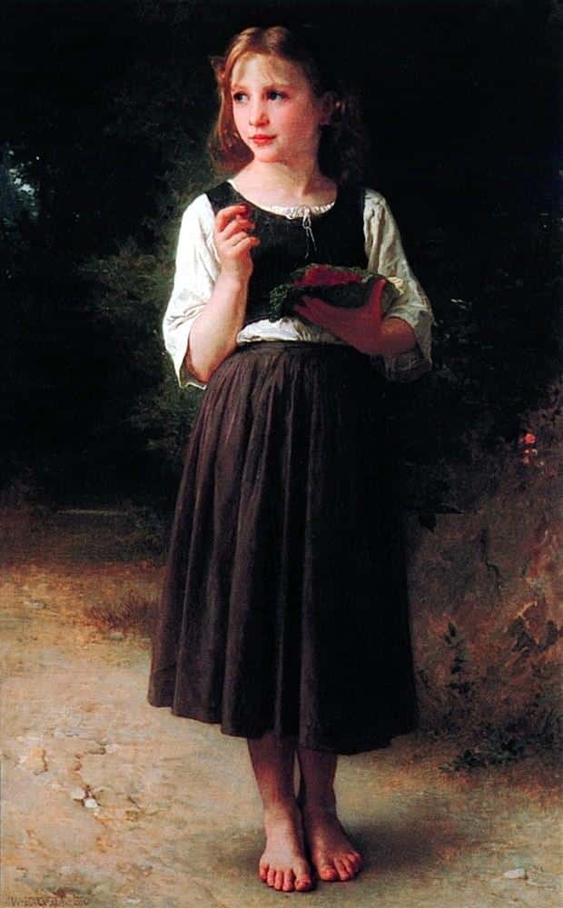 La fille aux framboises – William Bouguereau William Bouguereau