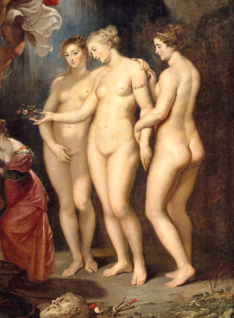 Le cycle des Médicis : L’éducation de Marie de Médicis, détail des Trois Grâces – Peter Paul Rubens Peter Paul Rubens