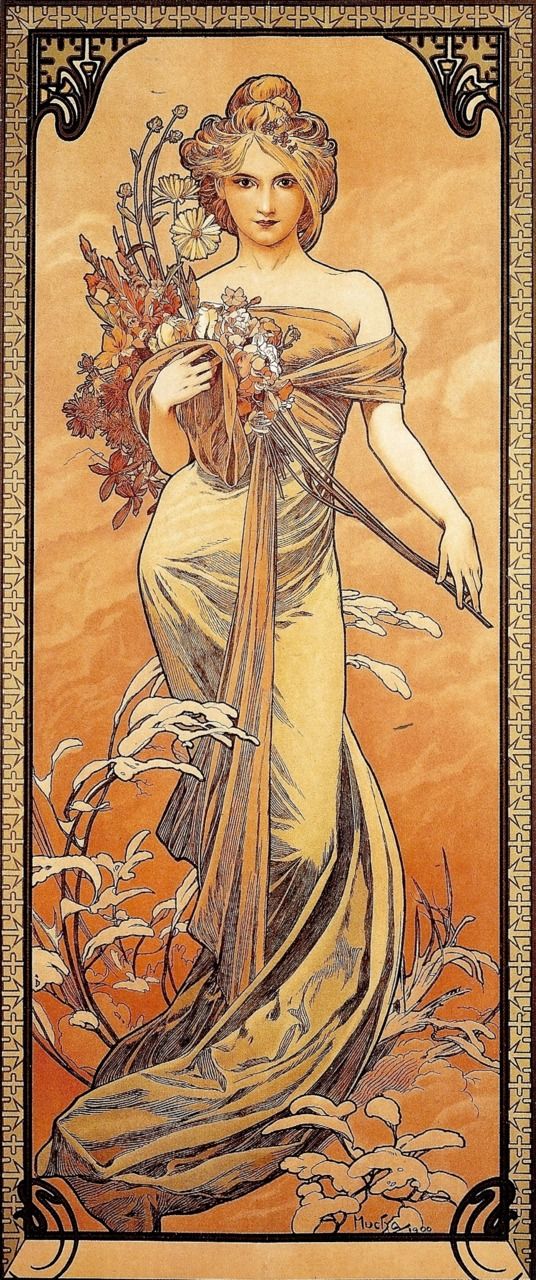 Les saisons : Printemps – Mucha Alphonse Mucha