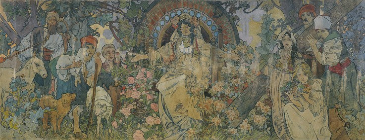 L’allégorie de la Bosnie-Herzégovine – Mucha Alphonse Mucha