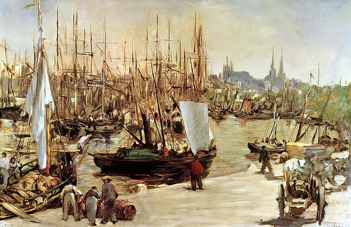 Port de Bordeaux – Edouard Manet Édouard Manet