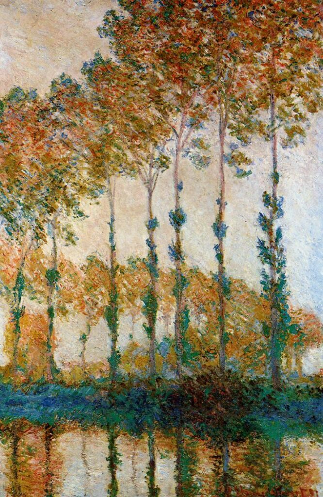 Peupliers au bord de l’Epte, automne – Claude Monet Claude Monet