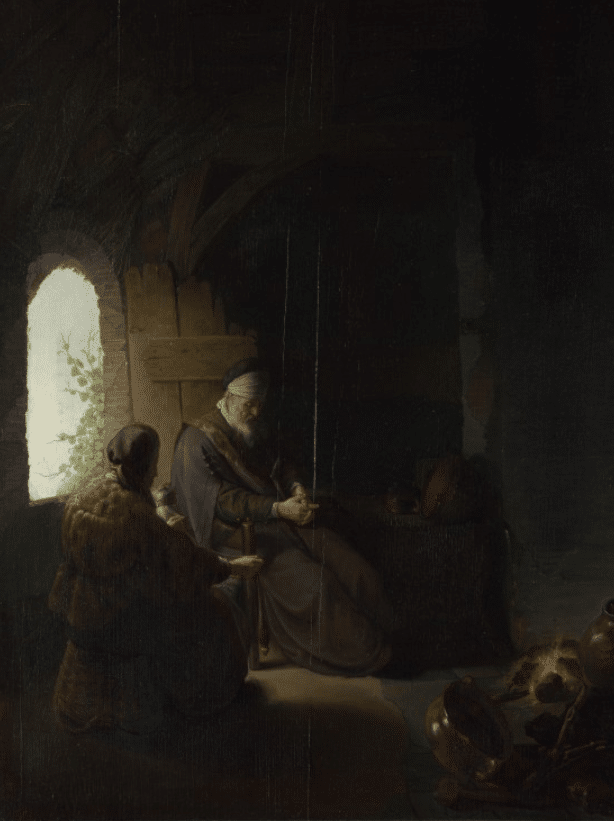 Anna et l’aveugle Tobit – Rembrandt van Rijn Rembrandt van Rijn