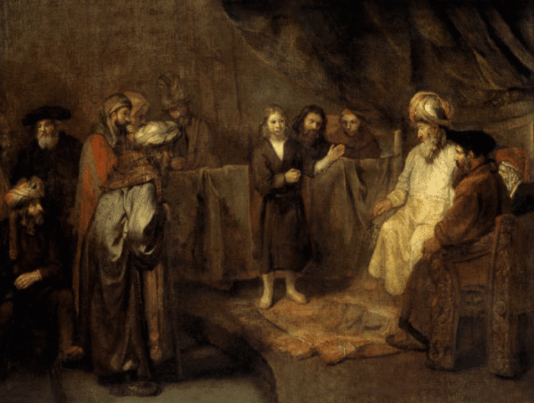 Jésus, âgé de douze ans, devant les scribes – Rembrandt van Rijn Rembrandt van Rijn