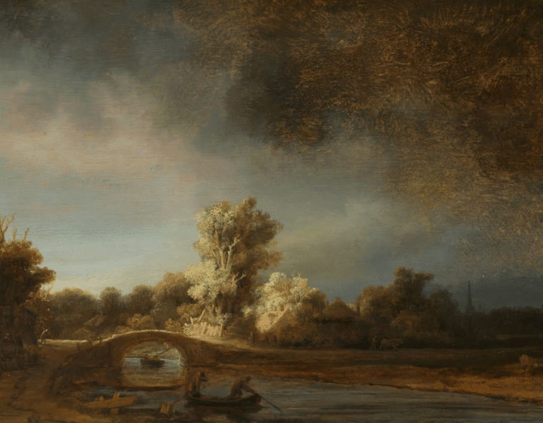 Le Pont de pierre – Rembrandt van Rijn Rembrandt van Rijn