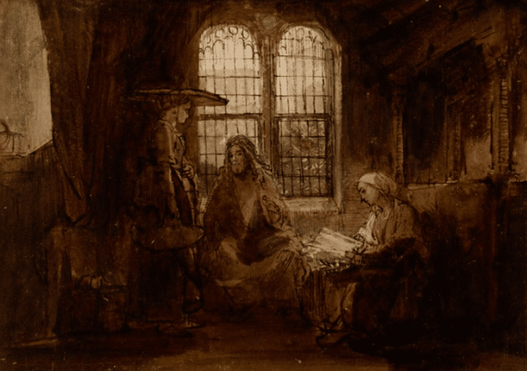 Le Christ conversant avec Marthe et Marie – Rembrandt van Rijn Rembrandt van Rijn