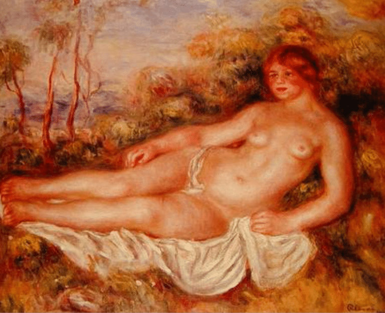 La Baigneuse Couchee – Pierre-Auguste Renoir Pierre-Auguste Renoir