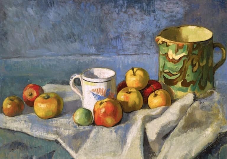 Nature morte avec des pommes, une tasse et un pichet – Paul Cézanne Paul Cézanne