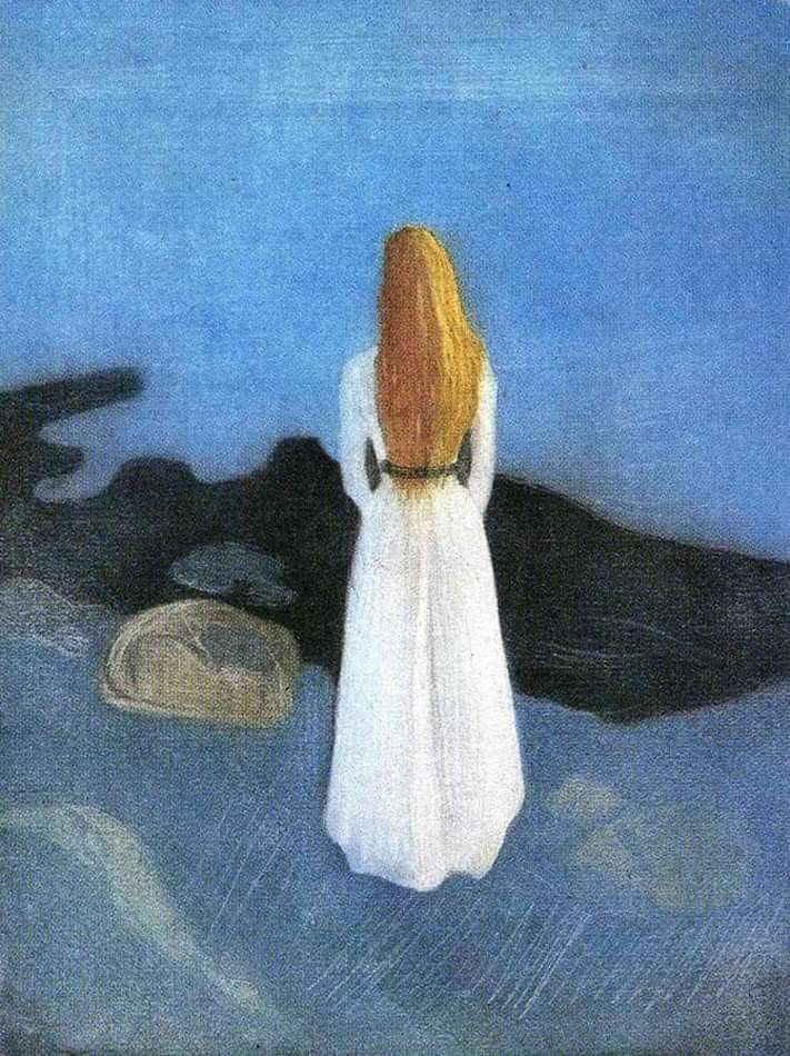 Jeune femme sur le rivage – Edvard Munch Edvard Munch