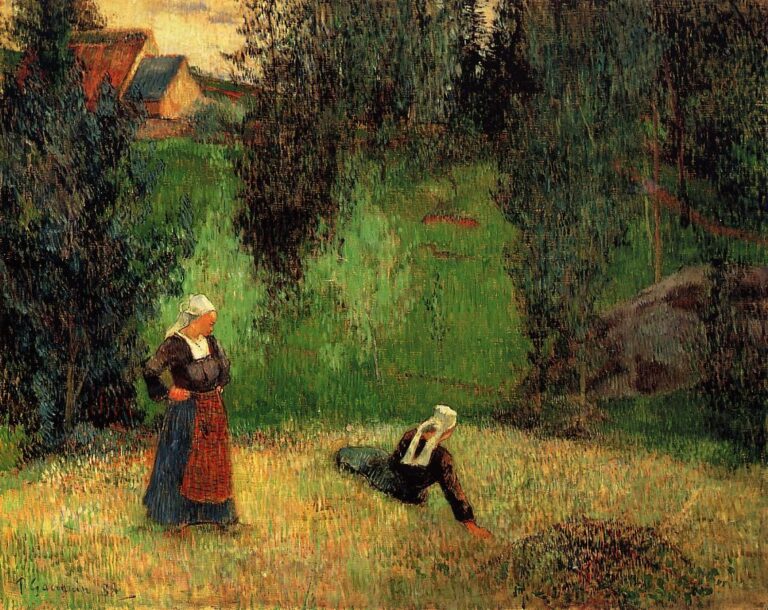 Les premières fleurs – Paul Gauguin Paul Gauguin