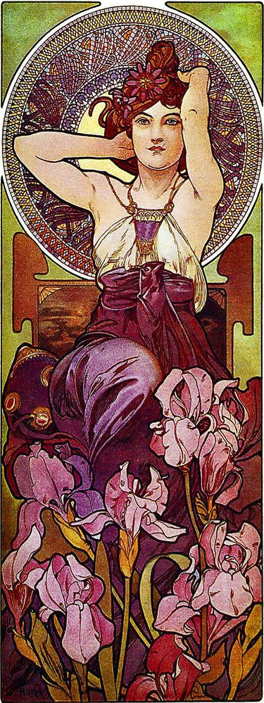 Pierres précieuses : améthyste – Mucha Alphonse Mucha