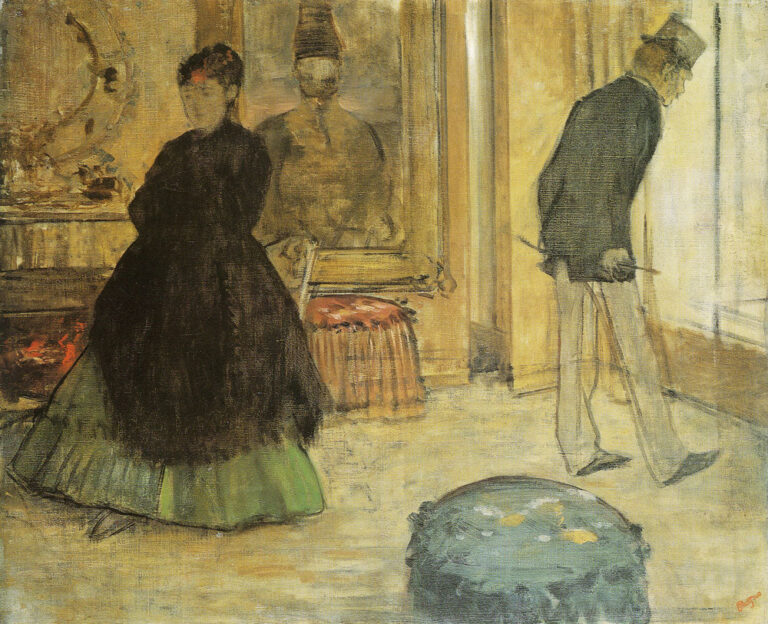 Intérieur avec deux personnages – Edgar Degas Edgar Degas