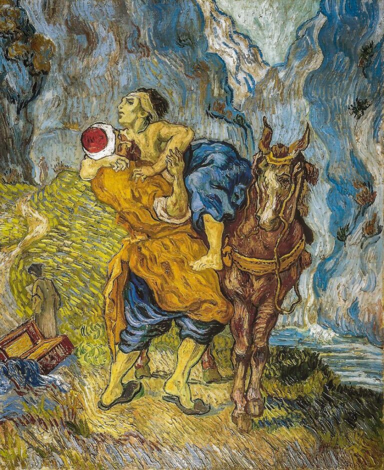 Le bon Samaritain (d’après Delacroix) – Van Gogh Vincent Van Gogh