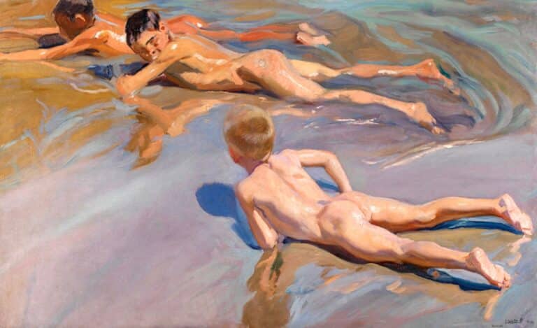 Enfants à la plage – Sorolla Joaquín Sorolla