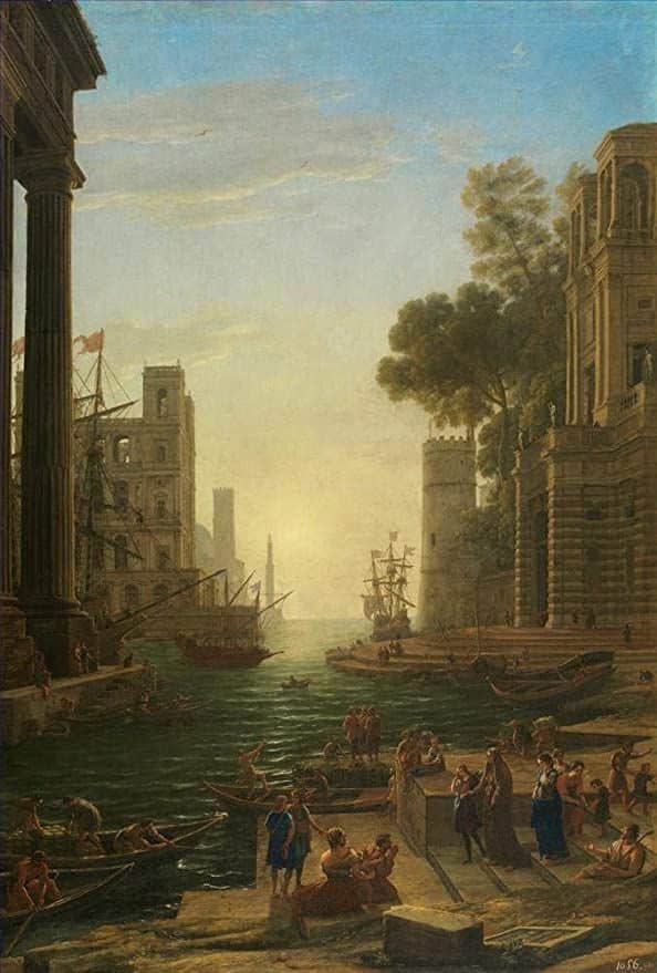 Embarkation of St. Paula Romana at Ostia – Claude Lorrain Claude Lorrain