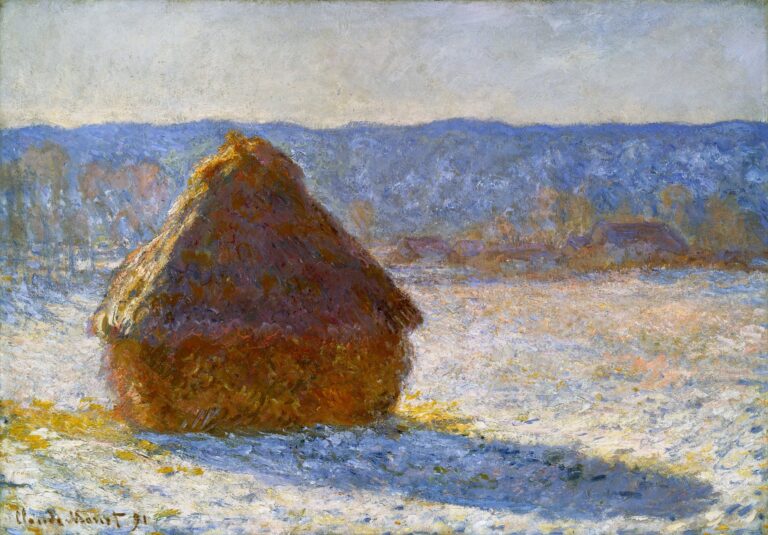 Meule, effet de neige, le matin – Claude Monet Claude Monet