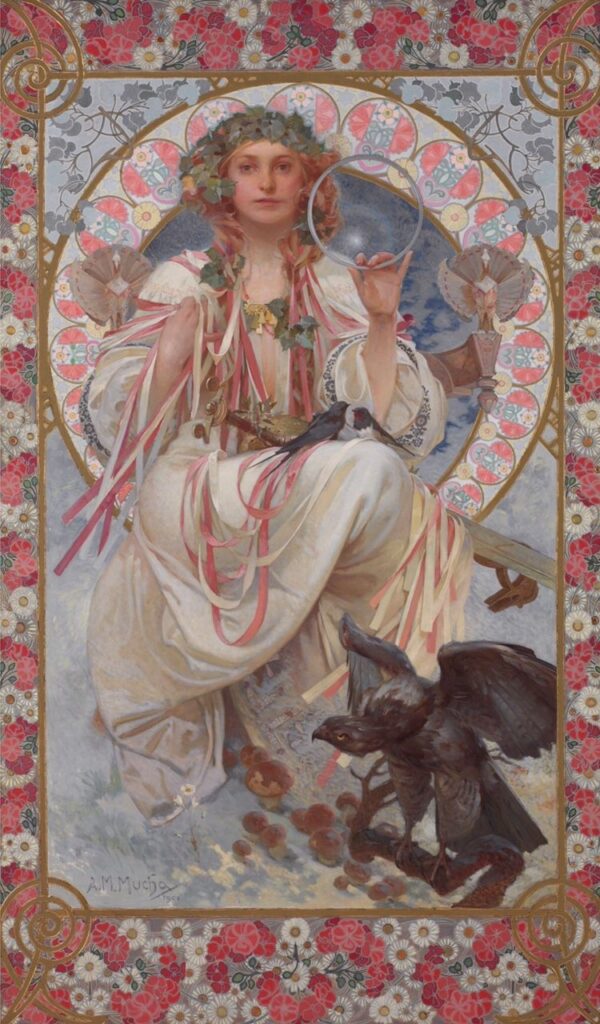 Portrait de Joséphine Crane Bradley dans le rôle de Glory – Mucha Alphonse Mucha