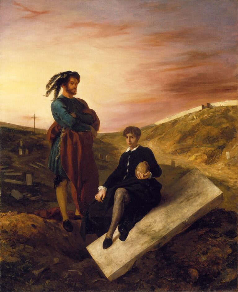 Hamlet et Horatio au cimetière 1835 – Eugène Delacroix Eugène Delacroix